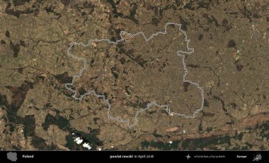 powiat rawski. Polonya 'nın idari bölgesini, Nisan 2018' de çekilen Kopernik Nöbetçi karolarından oluşan bir uydu görüntüsüne göre özetledik.