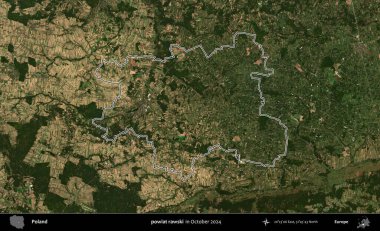 powiat rawski. Polonya 'nın idari bölgesini, Ekim 2024' te çekilen Kopernik Nöbetçi karolarından oluşan bir uydu görüntüsüne göre özetledik.