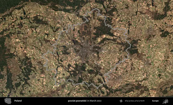powiat poznanski. Polonya 'nın idari bölgesini Mart 2022' de çekilen Kopernik Sentinel karolarından oluşan bir uydu görüntüsü ile özetledik.