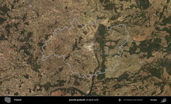 powiat pultuski. Polonya 'nın idari bölgesini, Nisan 2018' de çekilen Kopernik Nöbetçi karolarından oluşan bir uydu görüntüsüne göre özetledik.