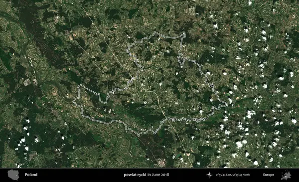 powiat rycki. Polonya 'nın idari bölgesini Haziran 2018' de çekilen Kopernik Nöbetçi karolarından oluşan bir uydu görüntüsüne göre özetledik.