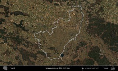 powiat sandomierski. Polonya 'nın idari bölgesini Nisan 2020' de çekilen Kopernik Nöbetçi karolarından oluşan bir uydu görüntüsüne göre özetledik.