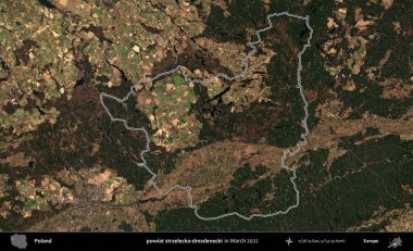 powiat strzelecko-drezdenecki. Polonya 'nın idari bölgesini Mart 2022' de çekilen Kopernik Sentinel karolarından oluşan bir uydu görüntüsü ile özetledik.