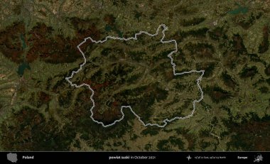 powiat suski. Polonya 'nın idari bölgesini, Ekim 2021' de çekilen Kopernik Nöbetçi karolarından oluşan bir uydu görüntüsüne göre özetledik.