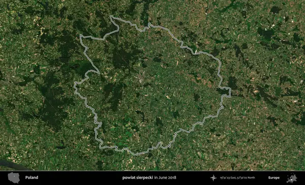 powiat sierpecki. Polonya 'nın idari bölgesini Haziran 2018' de çekilen Kopernik Nöbetçi karolarından oluşan bir uydu görüntüsüne göre özetledik.