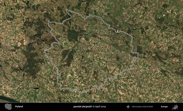 powiat sierpecki. Polonya 'nın idari bölgesini Nisan 2019' da çekilen Kopernik Nöbetçi karolarından oluşan bir uydu görüntüsüne göre özetledik.