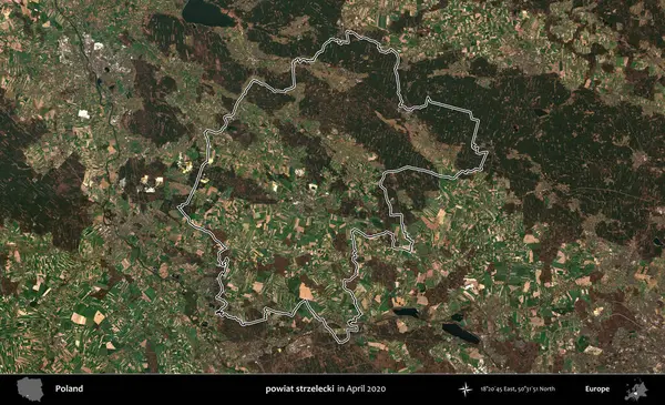 powiat strzelecki. Polonya 'nın idari bölgesini Nisan 2020' de çekilen Kopernik Nöbetçi karolarından oluşan bir uydu görüntüsüne göre özetledik.