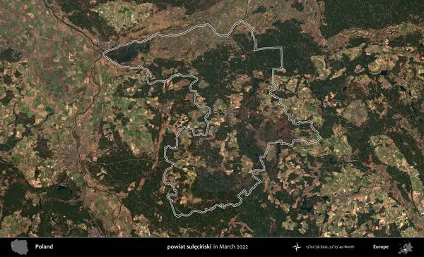 powiat sulecinski. Polonya 'nın idari bölgesini Mart 2022' de çekilen Kopernik Sentinel karolarından oluşan bir uydu görüntüsü ile özetledik.