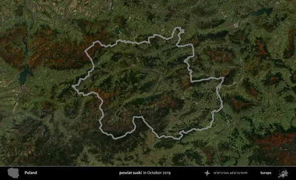 powiat suski. Polonya 'nın idari bölgesini, Ekim 2019' da çekilen Kopernik Nöbetçi karolarından oluşan bir uydu görüntüsüne göre özetledik.