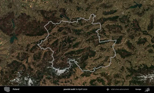 powiat suski. Polonya 'nın idari bölgesini Nisan 2020' de çekilen Kopernik Nöbetçi karolarından oluşan bir uydu görüntüsüne göre özetledik.