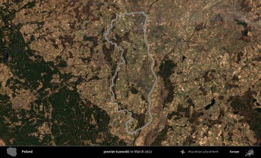 Powiat tzewski. Polonya 'nın idari bölgesini Mart 2022' de çekilen Kopernik Sentinel karolarından oluşan bir uydu görüntüsü ile özetledik.