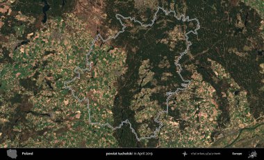 powiat tucholski. Polonya 'nın idari bölgesini Nisan 2019' da çekilen Kopernik Nöbetçi karolarından oluşan bir uydu görüntüsüne göre özetledik.