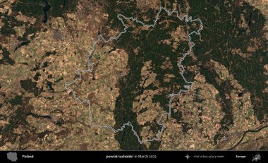 powiat tucholski. Polonya 'nın idari bölgesini Mart 2022' de çekilen Kopernik Sentinel karolarından oluşan bir uydu görüntüsü ile özetledik.