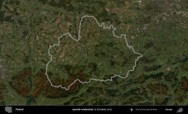 powiat wadowicki. Polonya 'nın idari bölgesini, Ekim 2019' da çekilen Kopernik Nöbetçi karolarından oluşan bir uydu görüntüsüne göre özetledik.