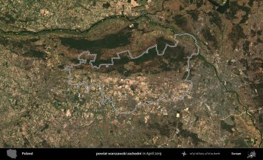 powiat warszawski zachodni. Polonya 'nın idari bölgesini Nisan 2019' da çekilen Kopernik Nöbetçi karolarından oluşan bir uydu görüntüsüne göre özetledik.