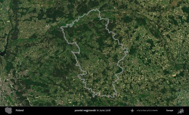 Powiat Wegroski. Polonya 'nın idari bölgesini Haziran 2018' de çekilen Kopernik Nöbetçi karolarından oluşan bir uydu görüntüsüne göre özetledik.