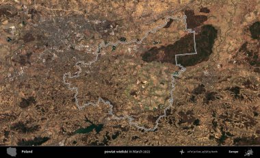 powiat wielicki. Polonya 'nın idari bölgesini Mart 2022' de çekilen Kopernik Sentinel karolarından oluşan bir uydu görüntüsü ile özetledik.