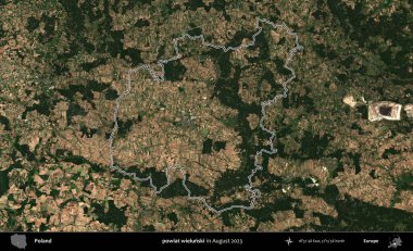 powiat wielunski. Polonya 'nın idari bölgesini Ağustos 2023' te çekilen Kopernik Nöbetçi karolarından oluşan bir uydu görüntüsü ile özetledik.