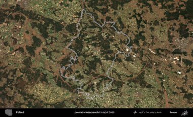 powiat wloszczowski. Polonya 'nın idari bölgesini Nisan 2020' de çekilen Kopernik Nöbetçi karolarından oluşan bir uydu görüntüsüne göre özetledik.