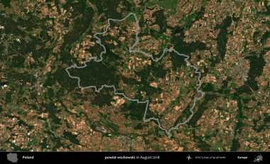 powiat wschowski. Polonya 'nın idari bölgesini Ağustos 2018' de çekilen Kopernik Nöbetçi karolarından oluşan bir uydu görüntüsüne göre özetledik.