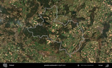 powiat wschowski. Polonya 'nın idari bölgesini Nisan 2020' de çekilen Kopernik Nöbetçi karolarından oluşan bir uydu görüntüsüne göre özetledik.