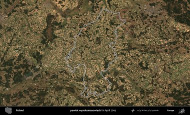 powiat wysokomazowiecki. Polonya 'nın idari bölgesini Nisan 2019' da çekilen Kopernik Nöbetçi karolarından oluşan bir uydu görüntüsüne göre özetledik.