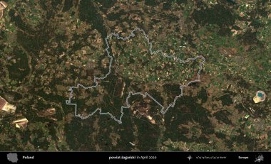 powiat zaganski. Polonya 'nın idari bölgesini Nisan 2020' de çekilen Kopernik Nöbetçi karolarından oluşan bir uydu görüntüsüne göre özetledik.