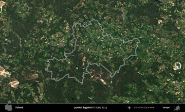 powiat zaganski. Polonya 'nın idari bölgesini Haziran 2023' te çekilen Kopernik Sentinel karolarından oluşan bir uydu görüntüsü ile özetledik.