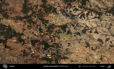 powiat zawiercianski. Polonya 'nın idari bölgesini Mart 2022' de çekilen Kopernik Sentinel karolarından oluşan bir uydu görüntüsü ile özetledik.