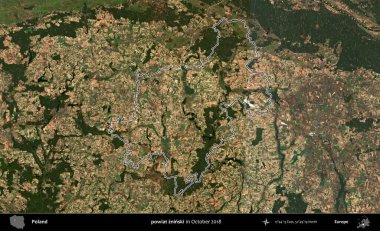 powiat zninski. Polonya 'nın idari bölgesini, Ekim 2018' de çekilen Kopernik Nöbetçi karolarından oluşan bir uydu görüntüsüne göre özetledik.