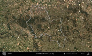 powiat zyrardowski. Polonya 'nın idari bölgesini Nisan 2019' da çekilen Kopernik Nöbetçi karolarından oluşan bir uydu görüntüsüne göre özetledik.