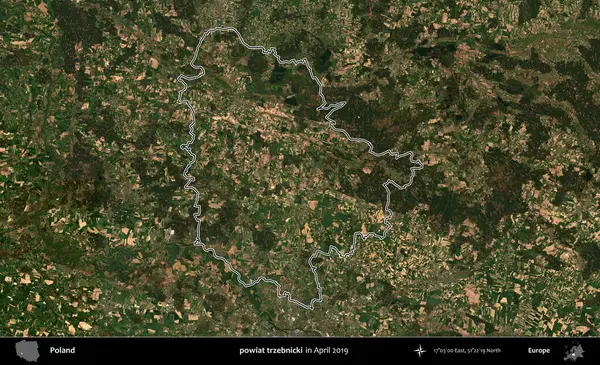 powiat trzebnicki. Polonya 'nın idari bölgesini Nisan 2019' da çekilen Kopernik Nöbetçi karolarından oluşan bir uydu görüntüsüne göre özetledik.
