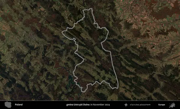 gmina Ustrzyki Dolne. Polonya 'nın idari bölgesini Copernicus Sentinel' in Kasım 2024 'te çekilmiş uydu görüntüsüne göre özetledik.