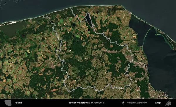 powiat wejherowski. Polonya 'nın idari bölgesini Haziran 2018' de çekilen Kopernik Nöbetçi karolarından oluşan bir uydu görüntüsüne göre özetledik.