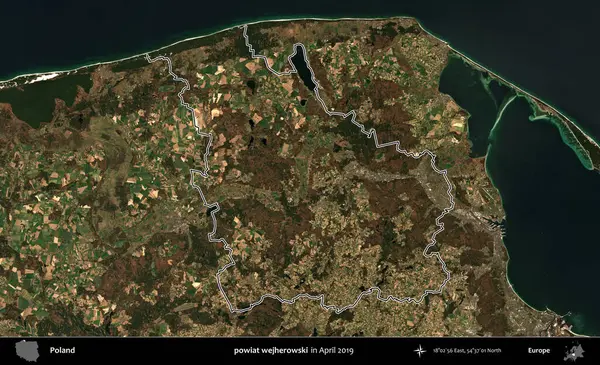 powiat wejherowski. Polonya 'nın idari bölgesini Nisan 2019' da çekilen Kopernik Nöbetçi karolarından oluşan bir uydu görüntüsüne göre özetledik.