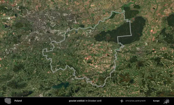 powiat wielicki. Polonya 'nın idari bölgesini, Ekim 2018' de çekilen Kopernik Nöbetçi karolarından oluşan bir uydu görüntüsüne göre özetledik.