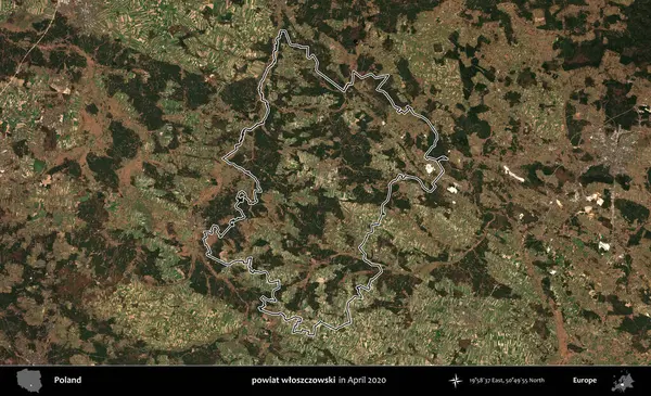 powiat wloszczowski. Polonya 'nın idari bölgesini Nisan 2020' de çekilen Kopernik Nöbetçi karolarından oluşan bir uydu görüntüsüne göre özetledik.