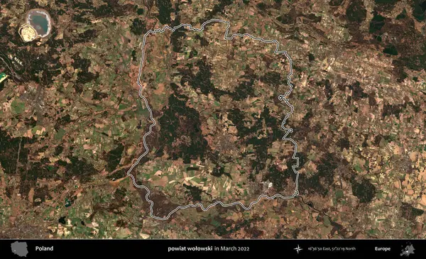 powiat wolowski. Polonya 'nın idari bölgesini Mart 2022' de çekilen Kopernik Sentinel karolarından oluşan bir uydu görüntüsü ile özetledik.