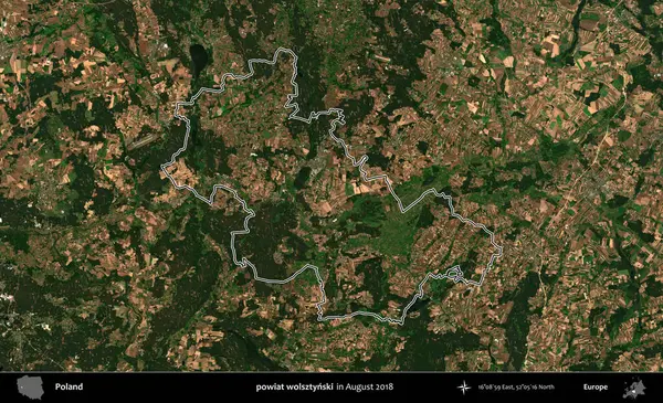 powiat wolsztynski. Polonya 'nın idari bölgesini Ağustos 2018' de çekilen Kopernik Nöbetçi karolarından oluşan bir uydu görüntüsüne göre özetledik.
