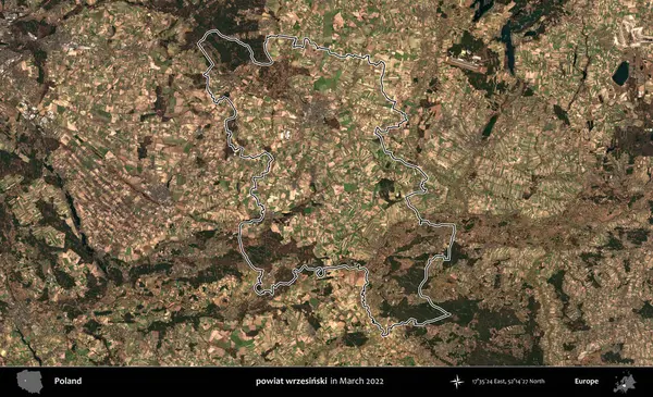 powiat wrzesinski. Polonya 'nın idari bölgesini Mart 2022' de çekilen Kopernik Sentinel karolarından oluşan bir uydu görüntüsü ile özetledik.