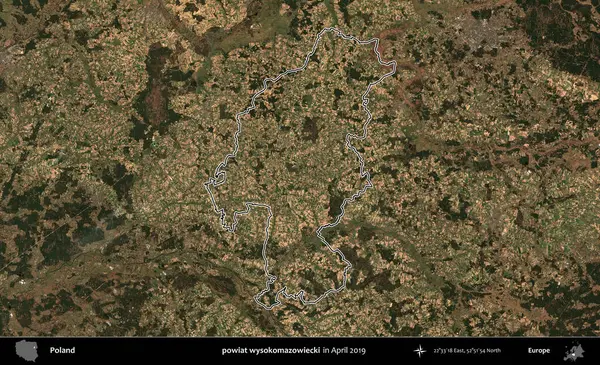 powiat wysokomazowiecki. Polonya 'nın idari bölgesini Nisan 2019' da çekilen Kopernik Nöbetçi karolarından oluşan bir uydu görüntüsüne göre özetledik.