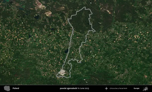 powiat zgorzelecki. Polonya 'nın idari bölgesini Haziran 2023' te çekilen Kopernik Sentinel karolarından oluşan bir uydu görüntüsü ile özetledik.