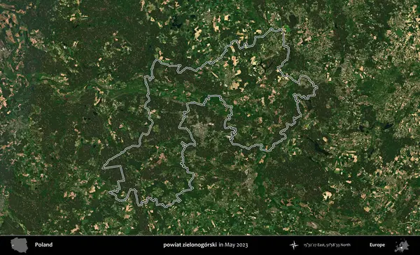 powiat zielonogorski. Polonya 'nın idari bölgesini Mayıs 2023' te çekilen Kopernik Nöbetçi karolarından oluşan bir uydu görüntüsüne göre özetledik.