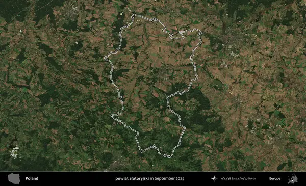 powiat zlotoryjski. Eylül 2024 'te çekilen Kopernik Nöbetçi karolarından oluşan bir uydu görüntüsünde Polonya' nın idari bölgesinin ana hatları belirlendi