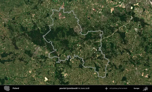 powiat zyrardowski. Polonya 'nın idari bölgesini Haziran 2018' de çekilen Kopernik Nöbetçi karolarından oluşan bir uydu görüntüsüne göre özetledik.