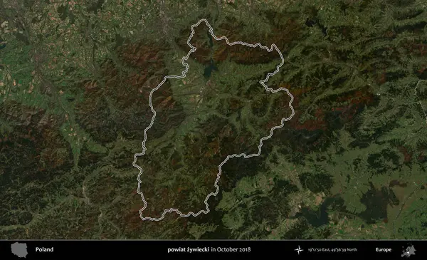 powiat zywiecki. Polonya 'nın idari bölgesini, Ekim 2018' de çekilen Kopernik Nöbetçi karolarından oluşan bir uydu görüntüsüne göre özetledik.
