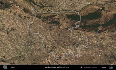 powiat sochaczewski. Polonya 'nın idari bölgesini, Nisan 2018' de çekilen Kopernik Nöbetçi karolarından oluşan bir uydu görüntüsüne göre özetledik.