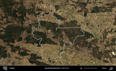 powiat starachowicki. Polonya 'nın idari bölgesini Nisan 2020' de çekilen Kopernik Nöbetçi karolarından oluşan bir uydu görüntüsüne göre özetledik.