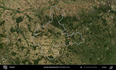 powiat skierniewicki. Polonya 'nın idari bölgesini, Ekim 2024' te çekilen Kopernik Nöbetçi karolarından oluşan bir uydu görüntüsüne göre özetledik.