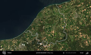 powiat slawienski. Polonya 'nın idari bölgesini Mayıs 2023' te çekilen Kopernik Nöbetçi karolarından oluşan bir uydu görüntüsüne göre özetledik.